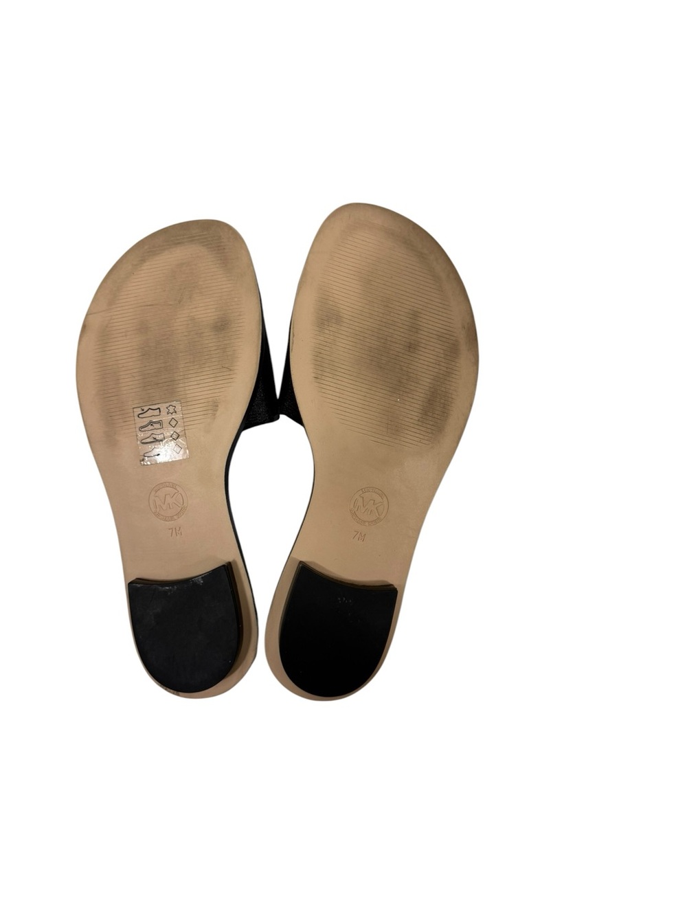 Michael Kors Deanna Black Logo Slide Sandals Size 7M - Picture 6 of 9